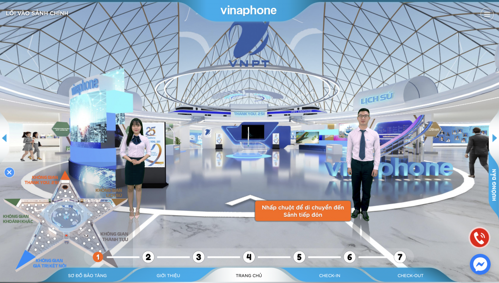 tour guide ảo trong Virtual Event
