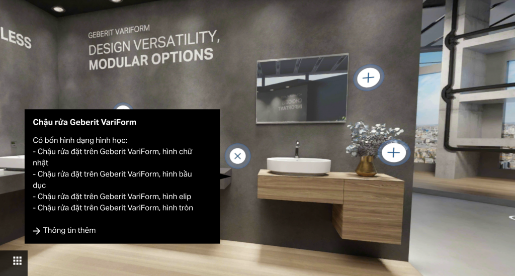 VR 360 showroom thiết bị vệ sinh