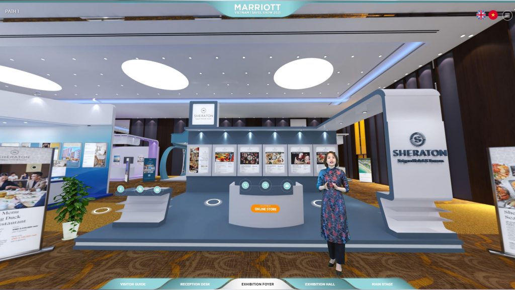 Một sự kiện triển lãm ảo của Marriott được thực hiện bởi VR PLUS
