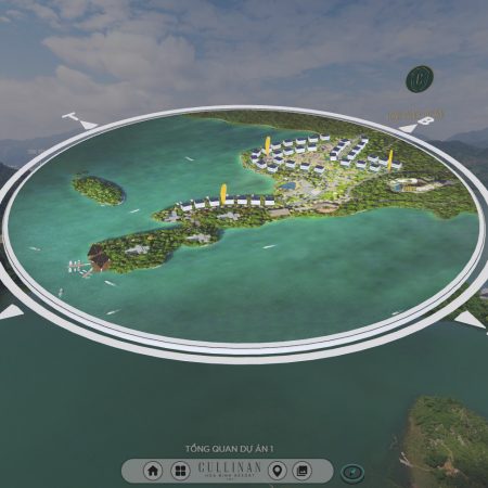 Sa bàn ảo 360 ứng dụng VR Tour của dự án Cullinan Hòa Bình Resort
